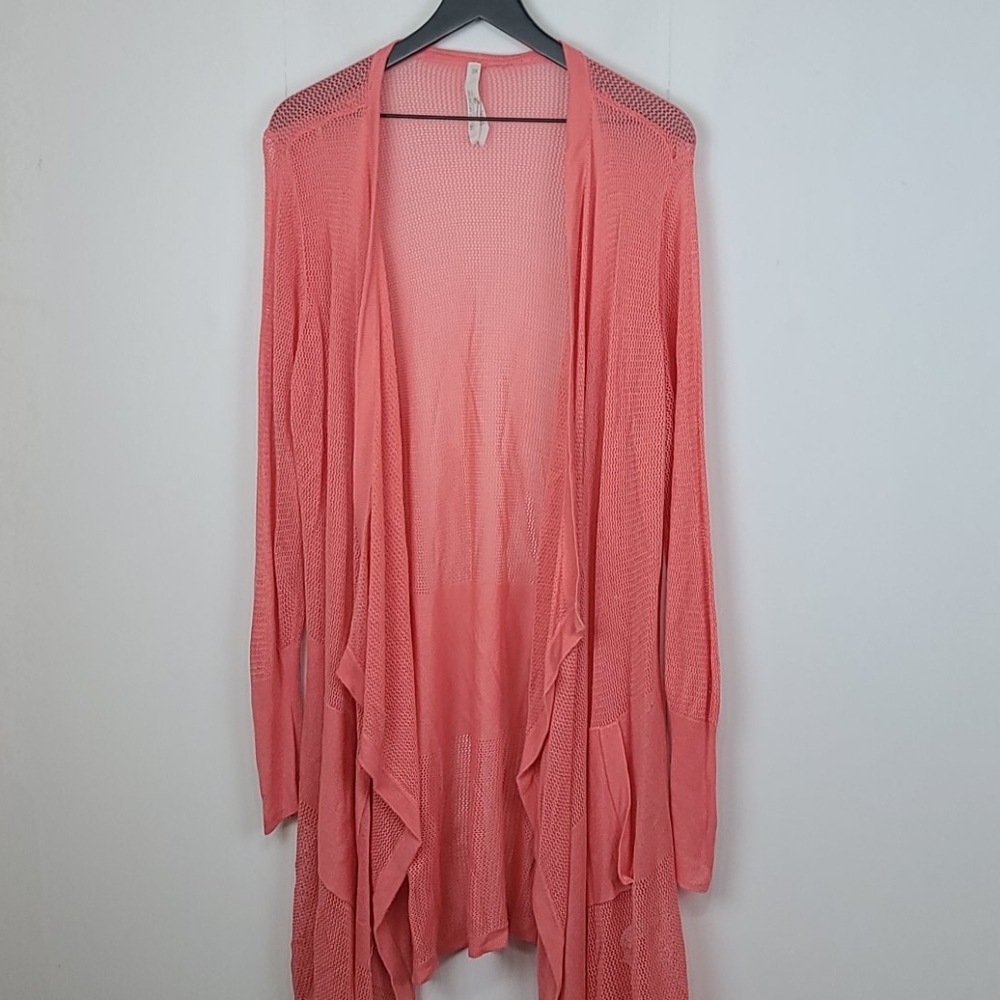 Seven7 Melissa McCarthy Open Knit Cardigan Size 3x